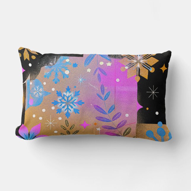 Wisper van Licht – Elegant Winter Accentkussen Kussen (Voorkant)