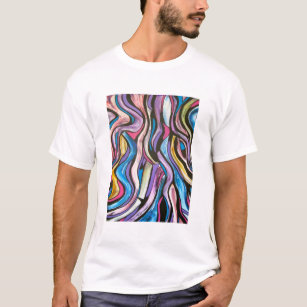 Wisperende Abstracte kunst met handschilderingen T-shirt