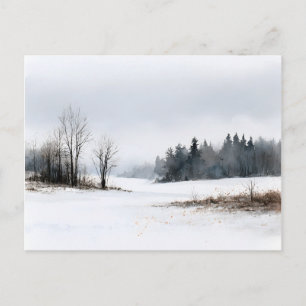 Wisperende Dennen Besneeuwde Winter Briefkaart