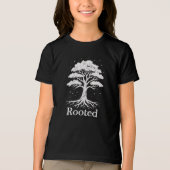 Wisperende Wortels Natuur Kunst Tri-Blend Shirt (Voorkant)