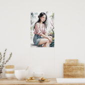 Wispers van de lente poster (Keuken)