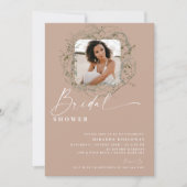 Wisps van eucalyptusgroen Foto Bruidschapsfeest I Kaart (Voorkant)