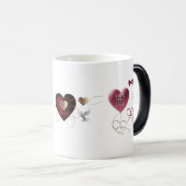 Wispy 3D ballonharten Kleur veranderende mok (Voorkant rechts)