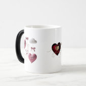 Wispy 3D ballonharten Kleur veranderende mok (Voorkant links)