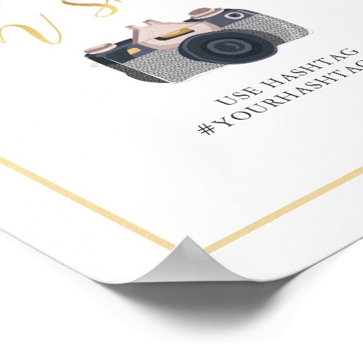 Wispy Boho Floral Poppies Oh Poster (Hoek)