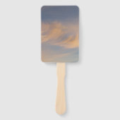 Wispy cirruswolken op een handventilator handwaaier (Voorkant)