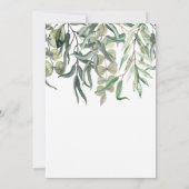 Wispy Eucalyptus Bunch Bloemengroen Huwelijk Kaart (Achterkant)