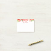 Wispy Floral gepersonaliseerde notities Post-it® Notes (Op bureau)