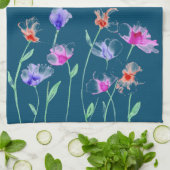 Wispy Flowers Keukenhanddoek (Gevouwen)