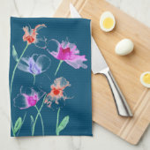 Wispy Flowers Keukenhanddoek (Quarter Fold)