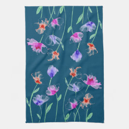 Wispy Flowers Keukenhanddoek