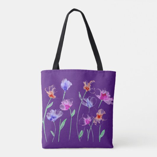 Wispy Flowers Tote Bag (Achterkant)