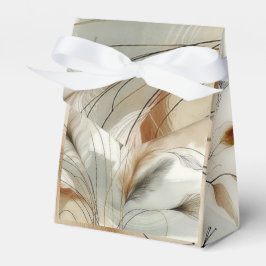 Wispy groen moderne botanische boho bruiloft bedankdoosjes