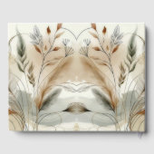 Wispy groen moderne botanische boho bruiloft gastenboek (Achterkant)