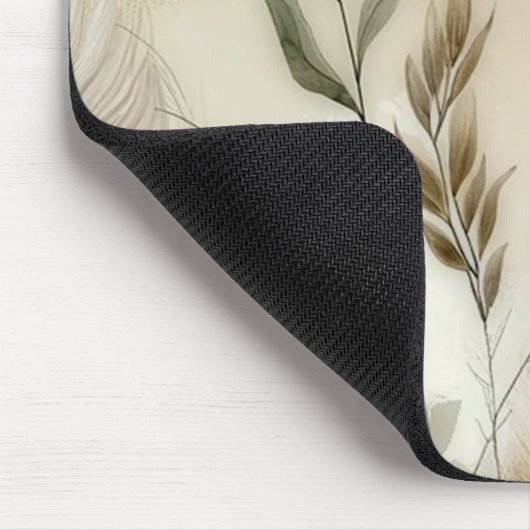 Wispy groen moderne botanische boho bruiloft muismat (Hoek)