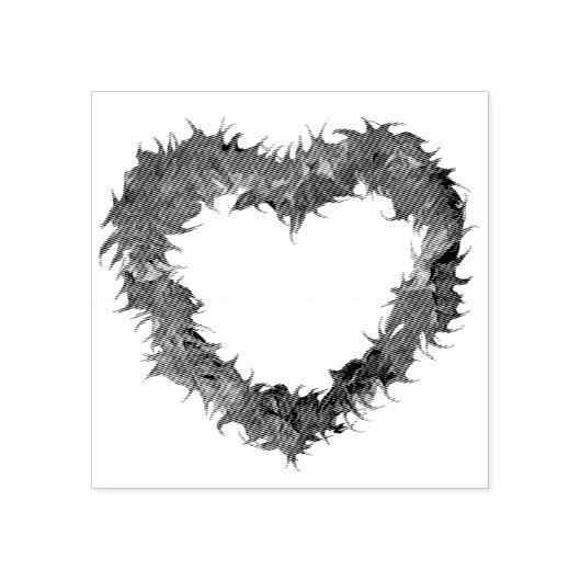 Wispy Heart Rubber Stamps Rubberstempel (Afrduk)