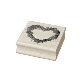 Wispy Heart Rubber Stamps Rubberstempel