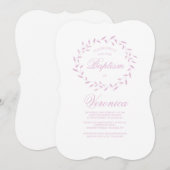 Wispy krans uitnodiging (Voorkant / Achterkant)