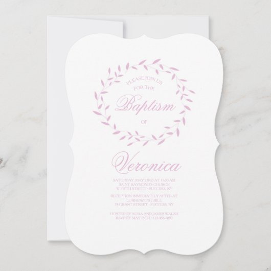 Wispy krans uitnodiging (Voorkant)