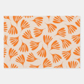 Wispy Leaves Hedendaagse Abstracte Patroon Herfst Inpakpapier Vel (Voorkant)