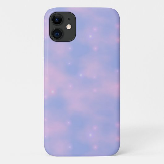 Wispy Pink Clouds and Stars Mobiele Telefoon Case (Achterkant)