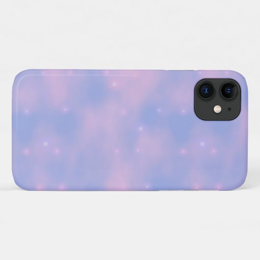 Wispy Pink Clouds and Stars Mobiele Telefoon Case (Achterkant (horizontaal))