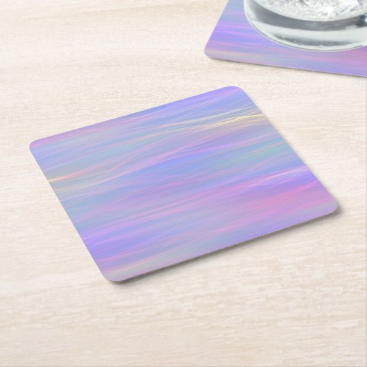 Wispy Rainbow-Onderzetter Kartonnen Onderzetters (Schuin)