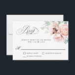 Wispy Romantic Waterverf Boho Floral RSVP Kaartje<br><div class="desc">Met romantische elegantie,  kenmerkt deze zachte waterverf florale RSVP-kaart bouquets van neutrale beige papavers,  eucalyptus en groen. Het neutrale kleurenpalet heeft een moderne aantrekkingskracht en werkt prachtig voor lente- of zomerbruiloften. Pas de responsdatum aan met de vereiste RSVP-datum.</div>