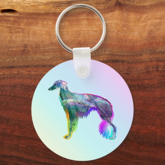 Wispy Silken Windhound Sleutelhanger (Voorkant)