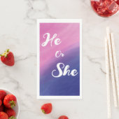 Wispy Waterverf geslachtsopenbaring Servet (Insitu)