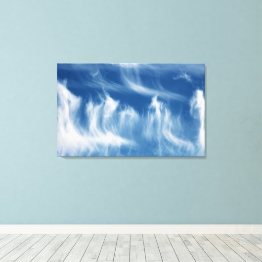 Wispy wolken canvas afdruk (Insitu (Houten vloer))