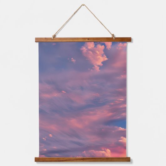 Wispy wolken hangend wandkleed (Voorkant 2)