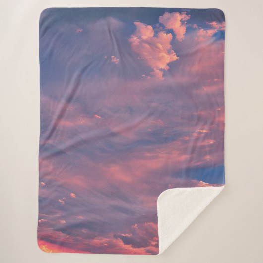Wispy wolken sherpa deken (Voorkant)