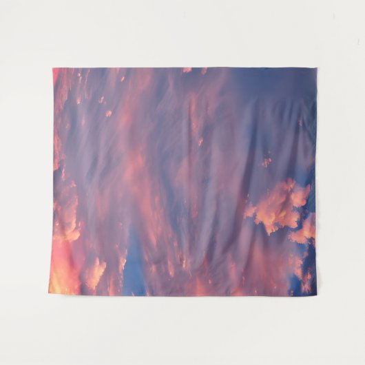 Wispy wolken wandkleed (Voorkant (horizontaal))