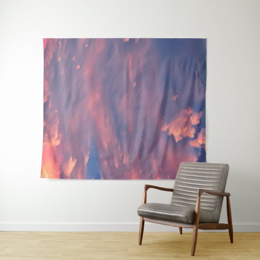 Wispy wolken wandkleed (In Situ (horizontaal))