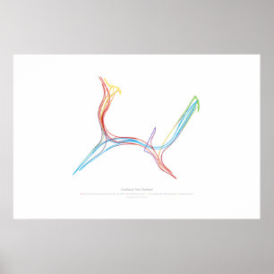 Wissel Choreografie: Auckland, Nieuw-Zeeland Poster