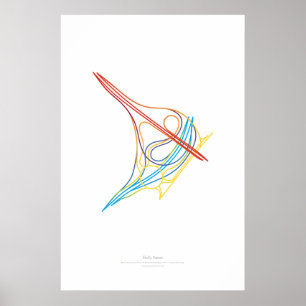 Wissel Choreografie: Écully, Frankrijk Poster