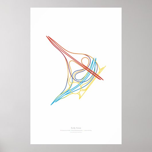 Wissel Choreografie: Écully, Frankrijk Poster (Voorkant)