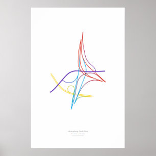 Wissel Choreografie: Johannesburg, Z. Afri Poster