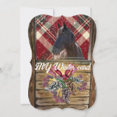 Wissel uit afbeelding Leuke kraam paard vakantie k Feestdagenkaart (Voorkant)