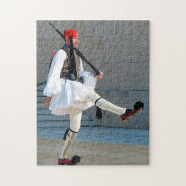 Wissel van de wacht Athene. Legpuzzel