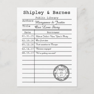 wisselaarkaart slaat de datum op aankondigingskaart