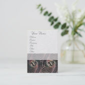 WISSELBEELDSCHERMEN EN ZWEEFSELS Wit Abstract brui Visitekaartje (Staand voorkant)