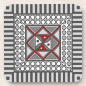 Wisselend Geometrisch Vierkant Onderzetter (Voorkant)