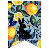 Wisselende citrus & konijn Pasen vlaggenlijn banne Vlaggetjes (Tweede vlag)