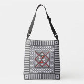 Wisselende geometrische all-over-print tas (Achterkant)