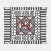 Wisselende geometrische fleece deken (Voorkant (Horizontaal))
