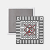 Wisselende geometrische magneet (Voorkant / Achterkant)