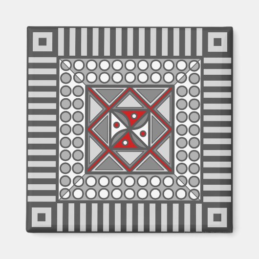 Wisselende geometrische magneet (Voorkant)