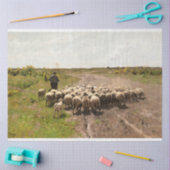 Wisselende weide, 1887 door Anton Mauve Tissuepapier (Craft)